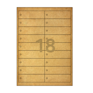 105x30mm TLH0181KR (갈색 크라프트, 레이저/잉크젯 겸용)
