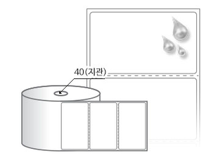 RS9554PPDT 흰색(방수) PP 감열지 95 x 54 (mm), 지관: 40mm [500라벨/Roll]