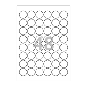 30 (mm) 원형 CL586 흰색모조지