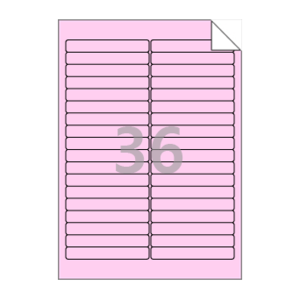 95 x 14 (mm) RV636P 분홍색 모조 시치미