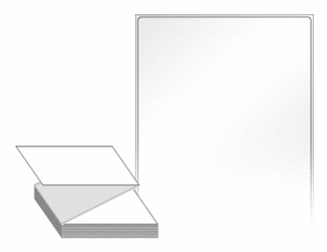 100 x 200 (mm) ZL100200LG 흰색 아트 광택지 [500라벨/Box]