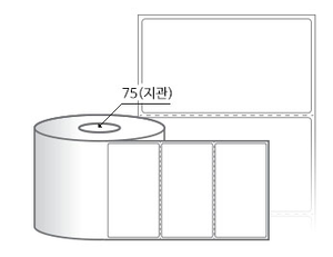 RL11060DT 라벨크기: 110 x 60 (mm) , 지관: 75mm [2,000라벨/Roll]