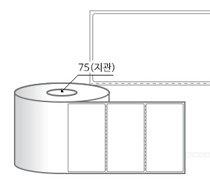 RL11060DT 라벨크기: 110 x 60 (mm) , 지관: 75mm [2,000라벨/Roll]