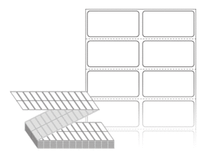 40 x 20 (mm) ZL040020DT 흰색 감열지 [12,000라벨/Box]