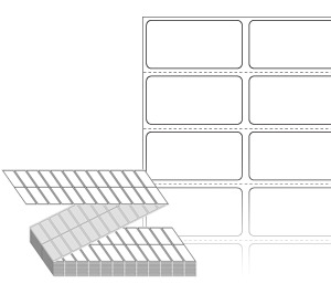 40 x 20 (mm) ZL040020DT 흰색 감열지 [12,000라벨/Box]