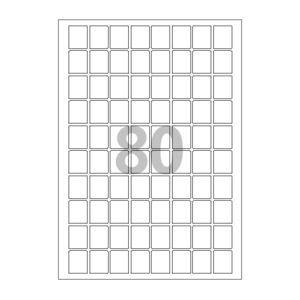 21 x 26 (mm) CL280 흰색모조지