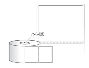 RL8073DT 라벨크기: 80 x 73 (mm) , 지관: 75mm [2,000라벨/Roll]