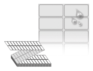 50 x 25 (mm) ZL050025SP 은색(방수) PET [12,000라벨/Box]