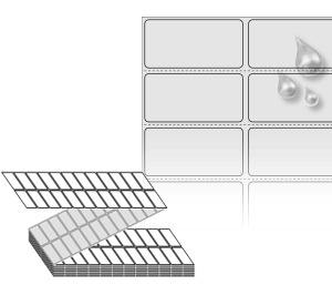 50 x 25 (mm) ZL050025SP 은색(방수) PET [12,000라벨/Box]