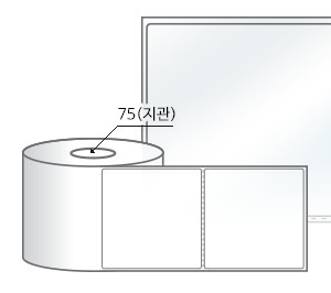 100 x 98 (mm) RL10098LT 투명(방수) PET [1,000라벨/Roll]