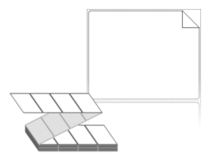 100 x 80 (mm) ZL10080RVDT 흰색 시치미 감열지 [2,000라벨/Box]
