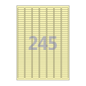 26 x 8 (mm) CL645Y 연노란색 모조지