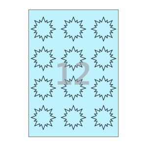 56 x 56.3 (mm) 섬광 SL103B 하늘색 모조지