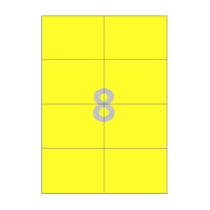105 x 74.25 (mm) CL608TY 노란색 모조지