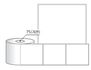 RL100107DT(감열지) 라벨크기: 100 x 107 (mm), 지관: 75mm [1,000라벨/Roll]