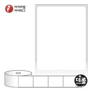 RJ6080 (40지관), 흰색 모조 잉크젯, 60 x 80 (mm) [390라벨/Roll]