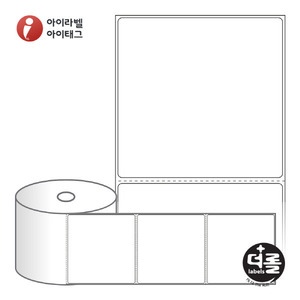 RJ10098 (40지관), 흰색 모조 잉크젯, 100 x 98 (mm) [320라벨/Box]