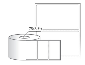 RL9554DT 라벨크기: 95 x 54 (mm) , 지관: 75mm [2,000라벨/Roll]