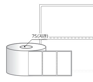 RL9554DT 라벨크기: 95 x 54 (mm) , 지관: 75mm [2,000라벨/Roll]