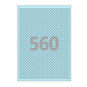 Φ8 (mm) 원형 CL460B 하늘색 모조지