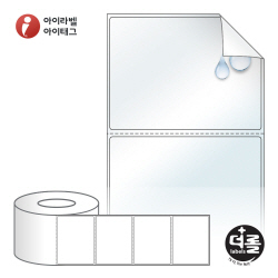 RL8060RVLT (75지관), 투명(방수) 시치미, 80 x 60 (mm) [2,000라벨_리본필요]