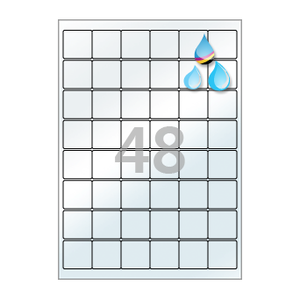 33 x 33 (mm) CJ568TU 반투명 방수 잉크젯