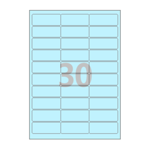 66 x 25 (mm) CL930B 파란색 모조지