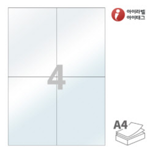 PL604, 투명 라벨지키미, 105 x 148.5 (mm), 프린터용 아님