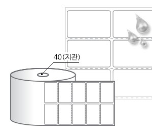 RS050031PPDT 흰색(방수) PP 감열지, 50 x 31 (mm), 지관: 40mm [2,000라벨/Roll]