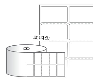 RS045027DT 라벨크기: 45 x 27 (mm) , 지관: 40mm [2,000라벨/Roll]