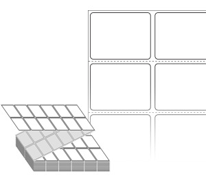 40 x 31 (mm) ZL040031DT 흰색 감열지 [6,000라벨/Box]