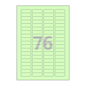 40 x 14 (mm) CL876G 연녹색 모조지
