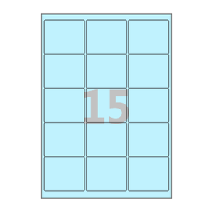 65 x 55 (mm) CL235B 하늘색 모조지