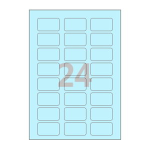 50 x 29 (mm) CL838B 하늘색 모조지