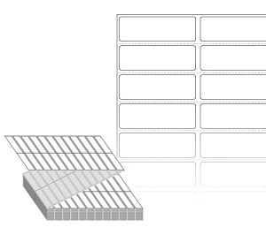 50 x 16 (mm) ZL050016DT 흰색 감열지 [12,000라벨/Box]