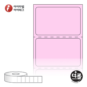 RS4025PDT (40지관), 분홍색 감열지, 40 x 25 (mm) [1,000라벨/Roll]