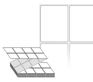 50 x 67 (mm) ZL050067DT 흰색 감열지 [4,000라벨/Box]