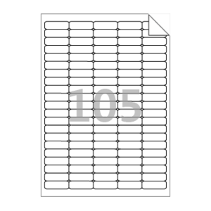 31 x 10 (mm) RV505 흰색 모조 시치미