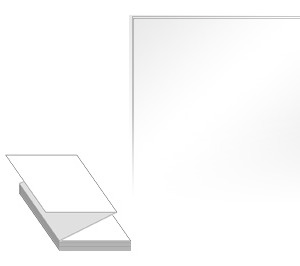 200 x 200 (mm) ZL200200LG 흰색 아트 광택지 [500라벨/Box]
