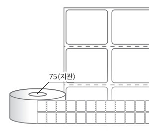 RL030025DT(감열지) 라벨크기: 30 x 25 (mm), 지관: 75mm [10,000라벨/Roll]