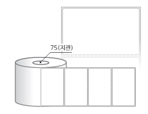 RL10061DT 라벨크기: 100 x 61 (mm) , 지관: 75mm [2,000라벨/Roll]