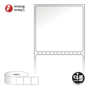 RS5048LG (40지관), 흰색(광택) 아트지, 50 x 47.8 (mm) , 지관: 40mm [1,500라벨/Roll]