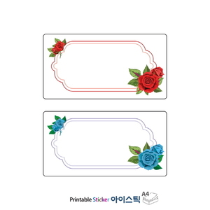 STA825D002WU, 흰색 무광 방수 잉크젯, 95 x 50 (mm), 잉크젯 프린터 전용