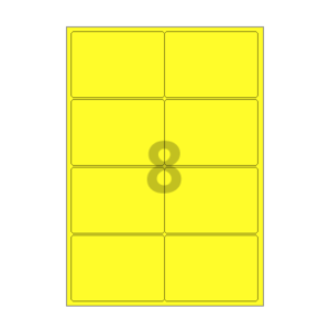 100 x 70 (mm) CL424TY 노란색 모조지
