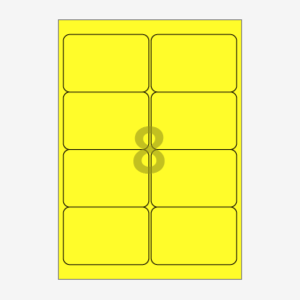 99.1 x 67.5 (mm) CL224TY 노란색 모조지