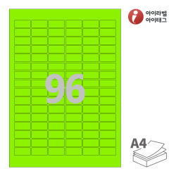 30 x 14 (mm) CL566TG 초록색 모조지