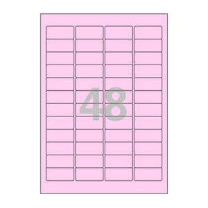 45.8 x 21.13 (mm) CL547P 분홍색 모조지