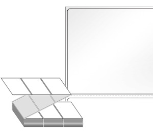 70 x 65 (mm) ZL7065LG 흰색 아트 광택지 [1,500라벨/Box]