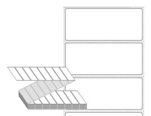 85 x 35 (mm) ZL8535DT 흰색 감열지 [4,000라벨/Box]