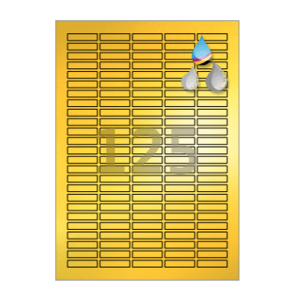 34 x 8 (mm) CJ552KU 금색 광택 방수 잉크젯